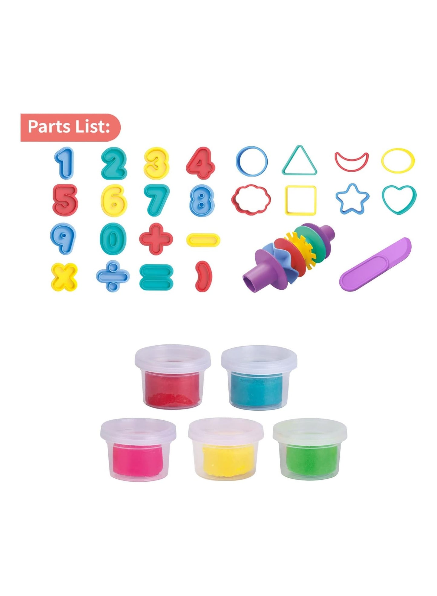 Mathematics and Shape Learning Color Dough Set