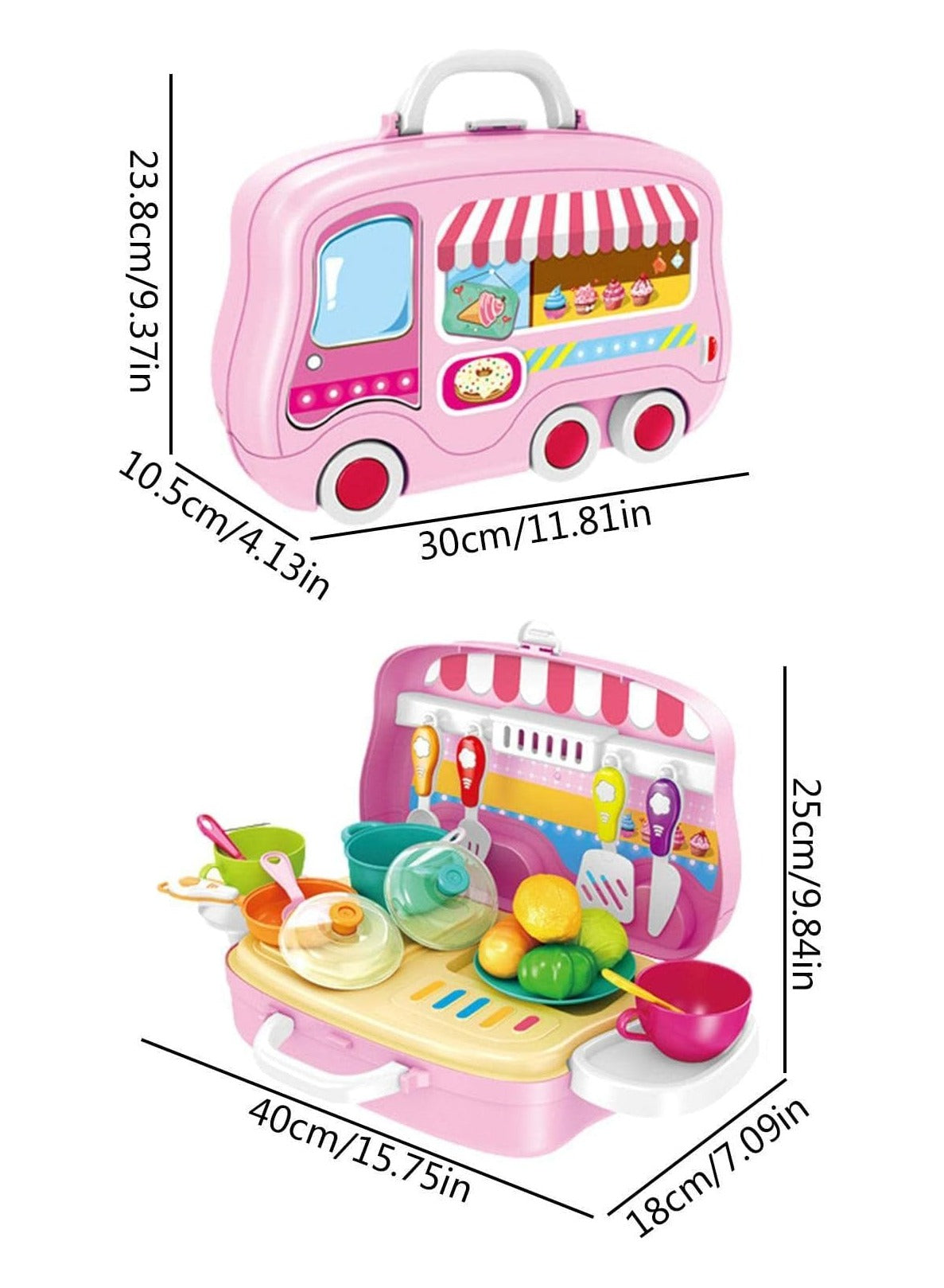 Cooking Food Playset, Kids Play Kitchen Set