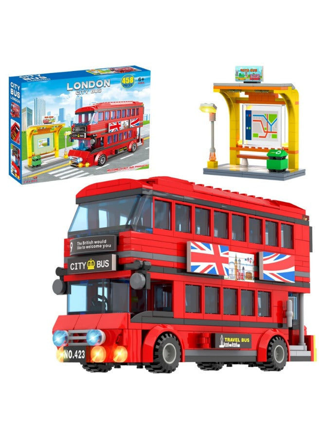 City London Bus Station Building Blocks Set