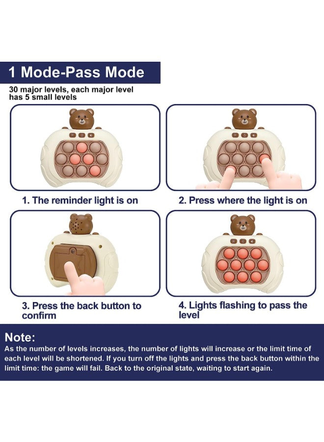 Quick Push Electronic Pop Light Up Puzzle Game for Kids