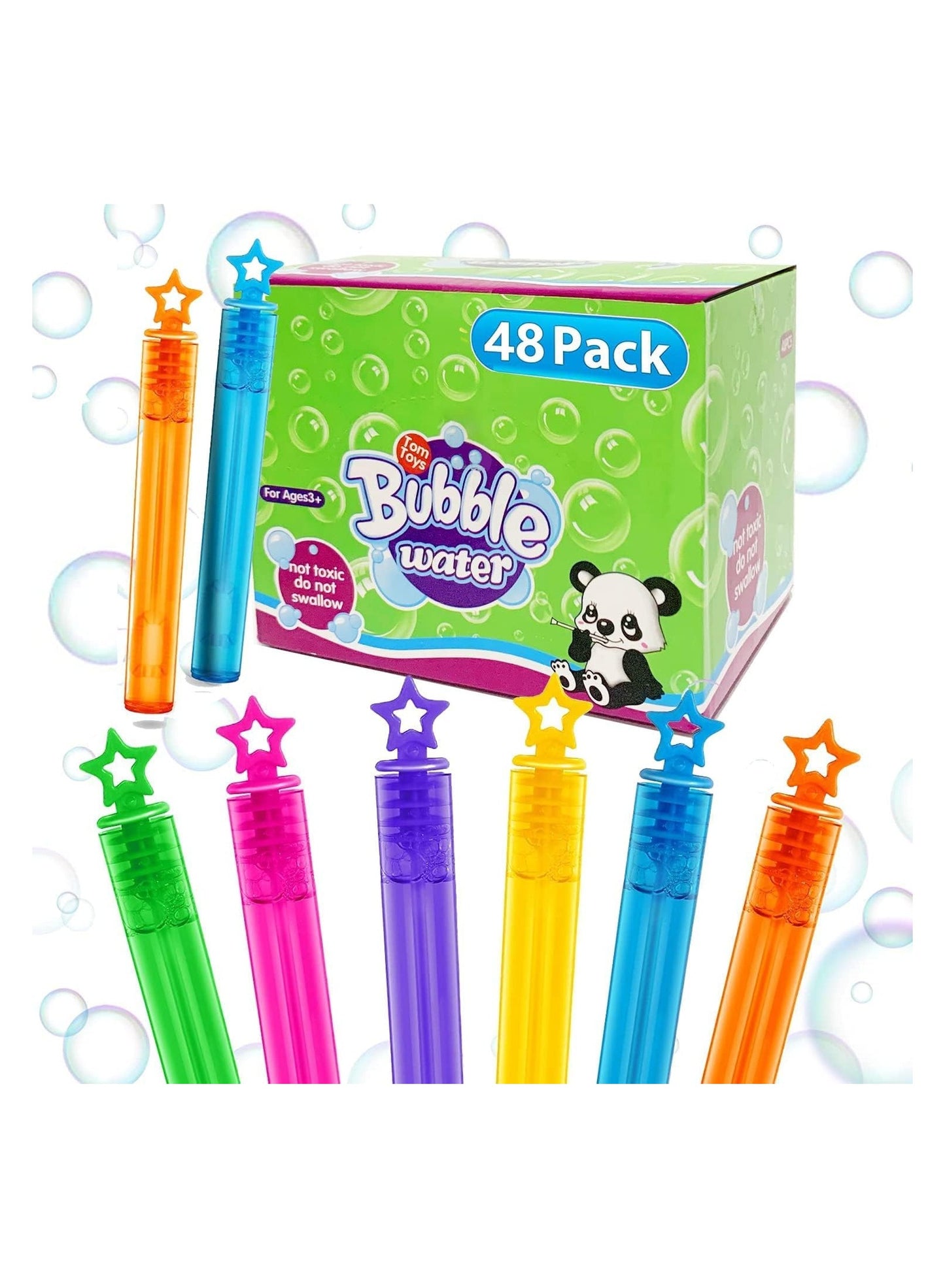 48 Pcs Mini Bubble Wands