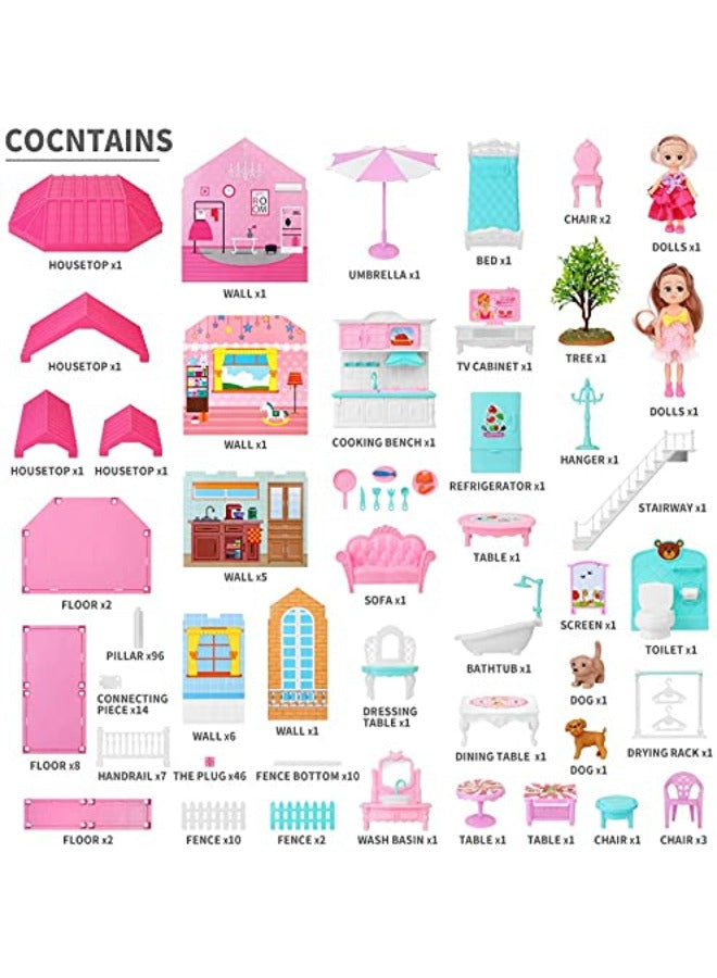 Dollhouse Dreamhouse Building Set for Girls