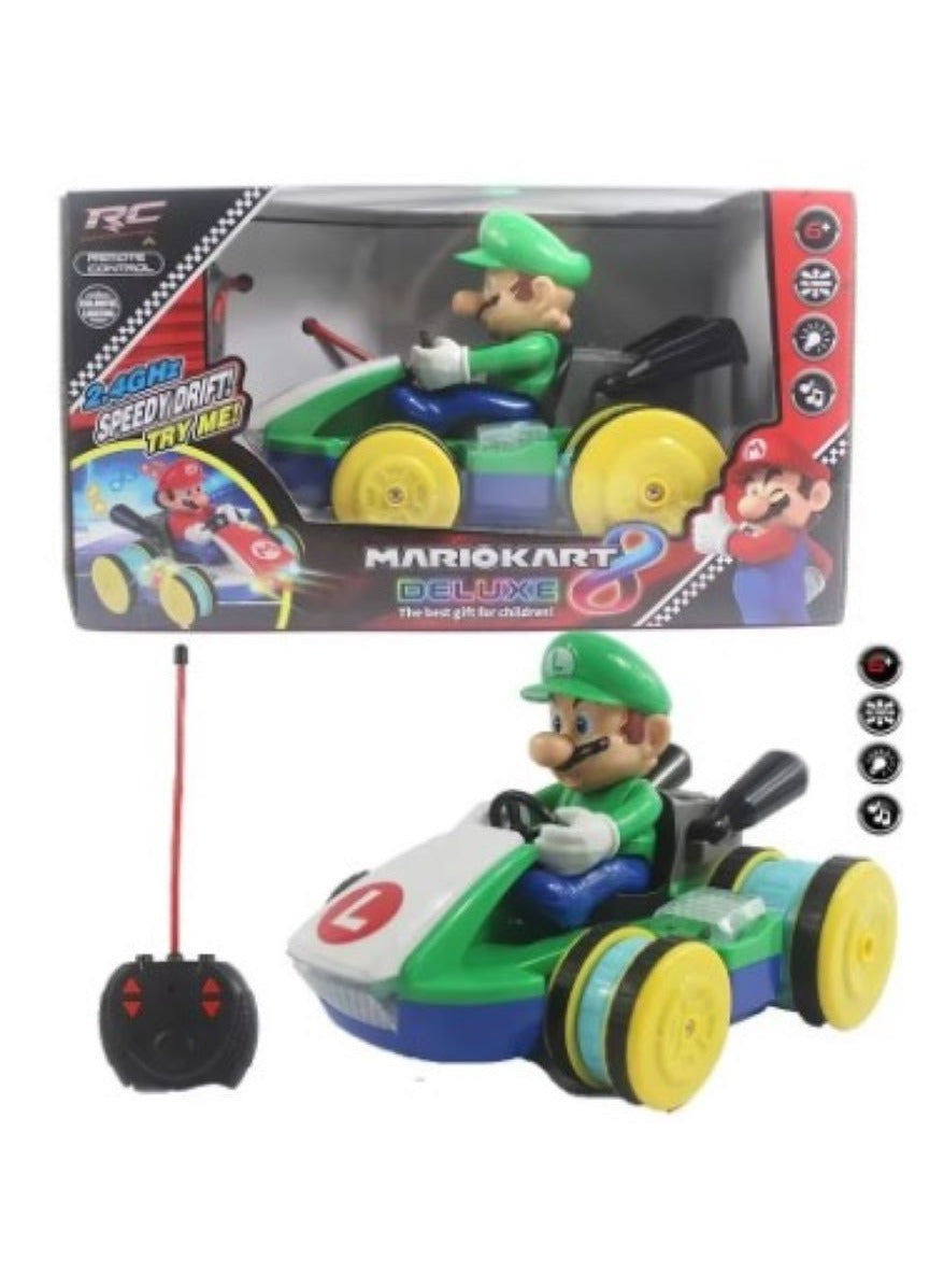 High-Speed Green Character Car Remote Control Toy