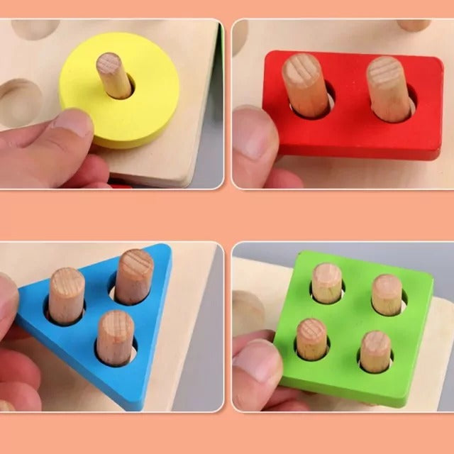 Wooden Fishing Geometric Shape Sorter – Magnetic Game for Kids