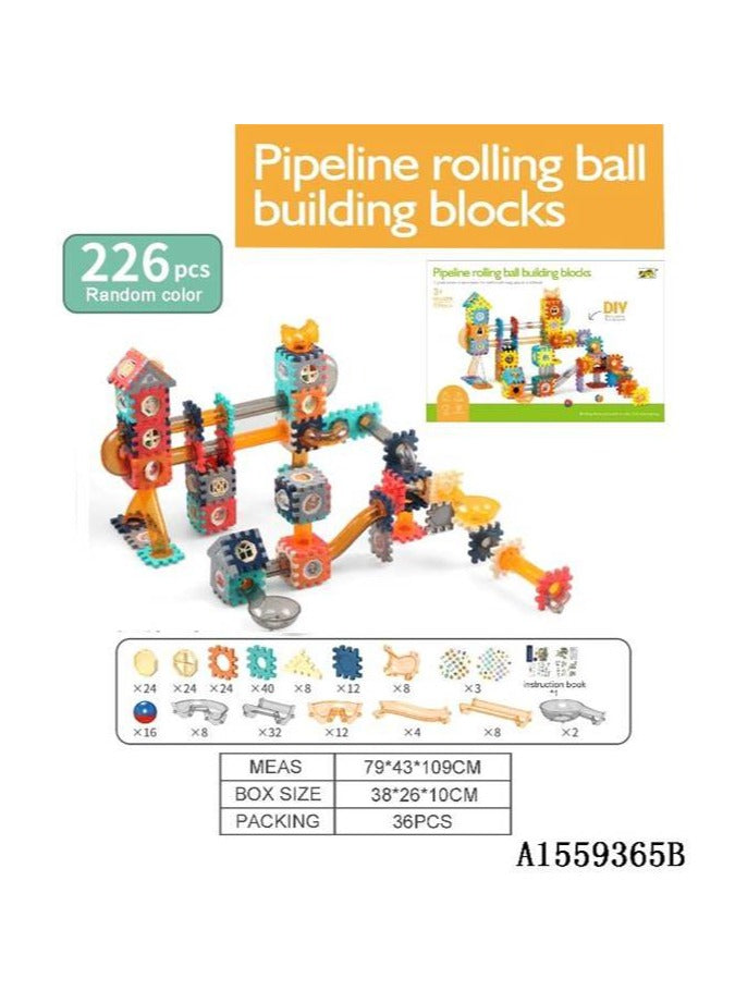 Piece DIY Pipeline Rolling Ball Building Block Set