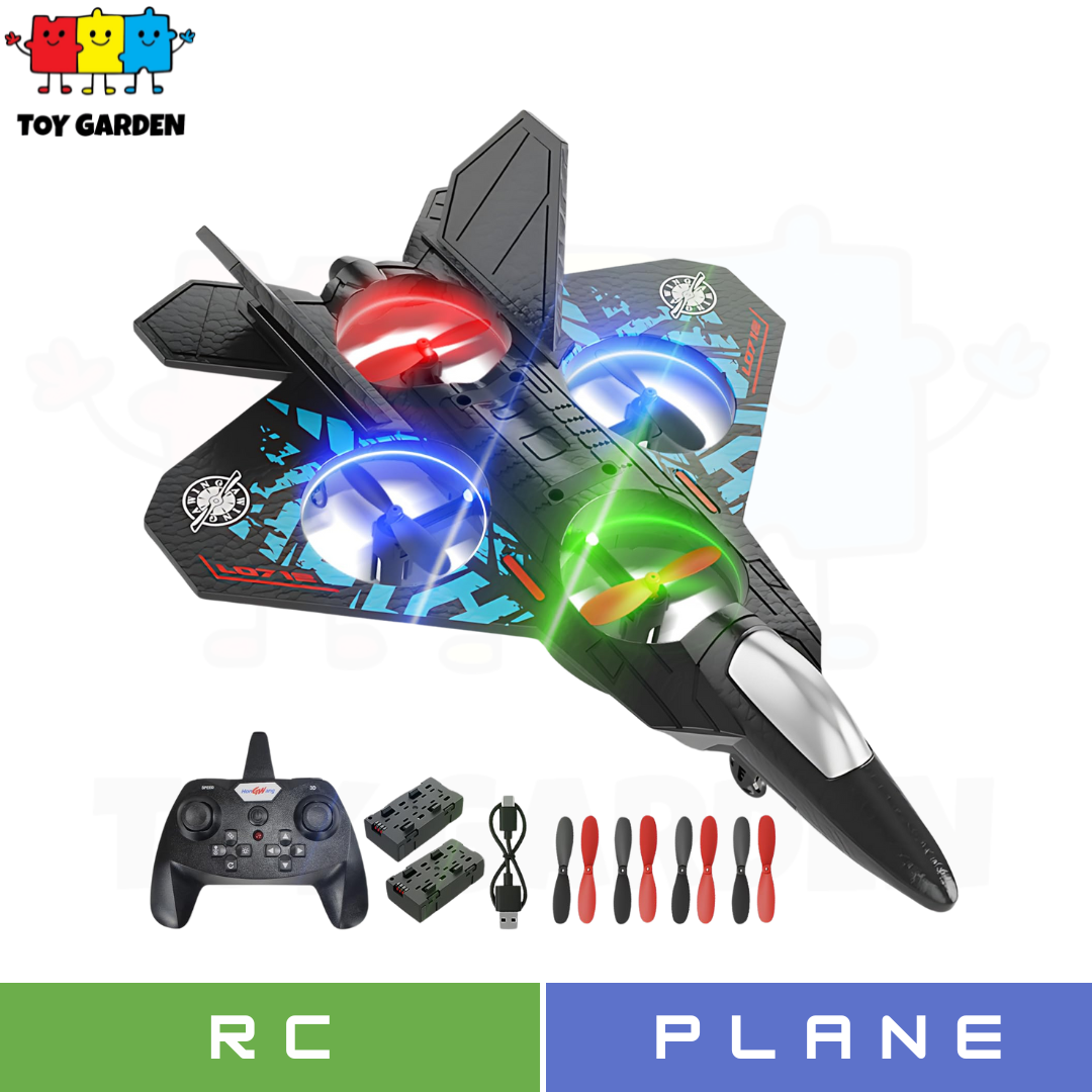 RC Fighter Jet Toy with LED Lights